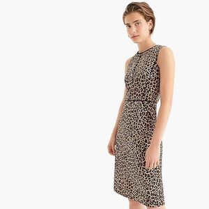 J. Crew Leopard Print Sheath Dress